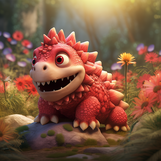 Puissant déchaînement d'ankylosaure