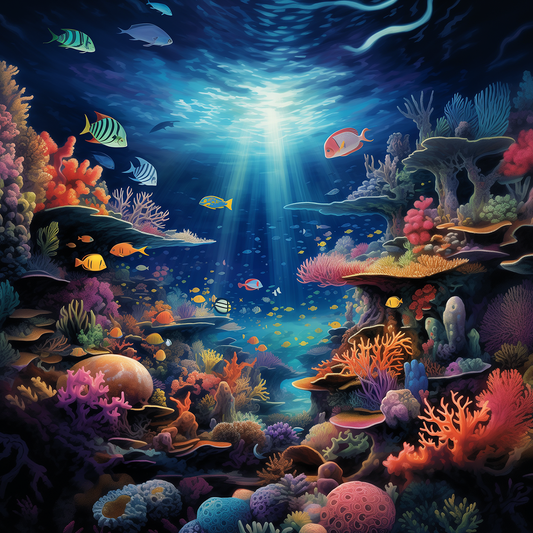 Lebendiges Korallenriff-Wunderland