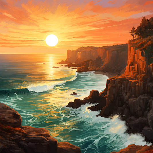 Glückselige Gelassenheit bei Sonnenaufgang