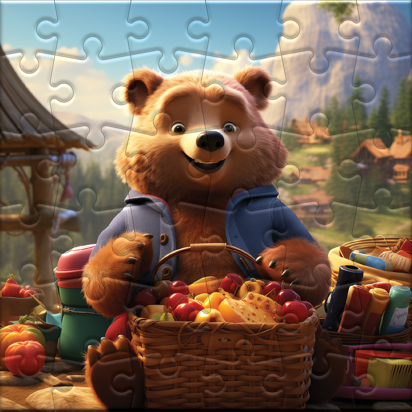 Picknick-Bär-Party
