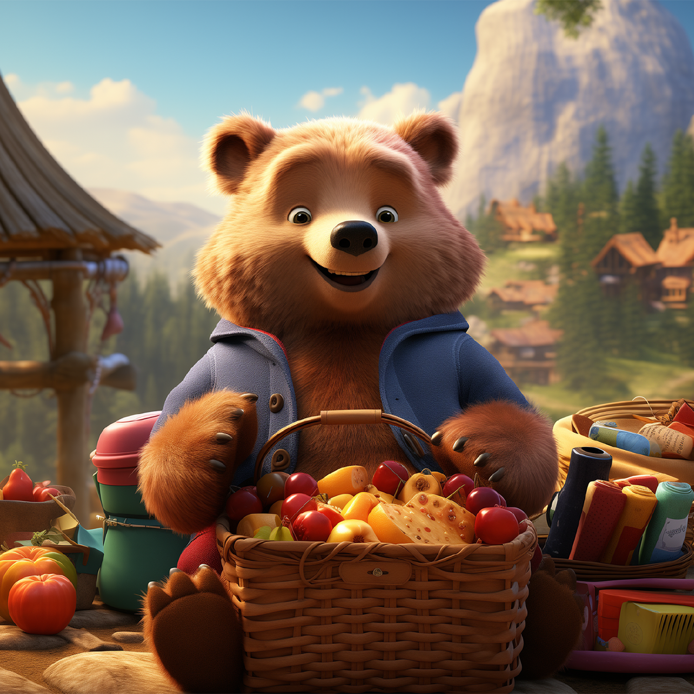 Picknick-Bär-Party
