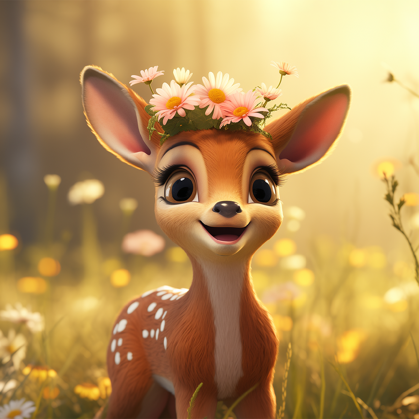 Floral Deer Adventure