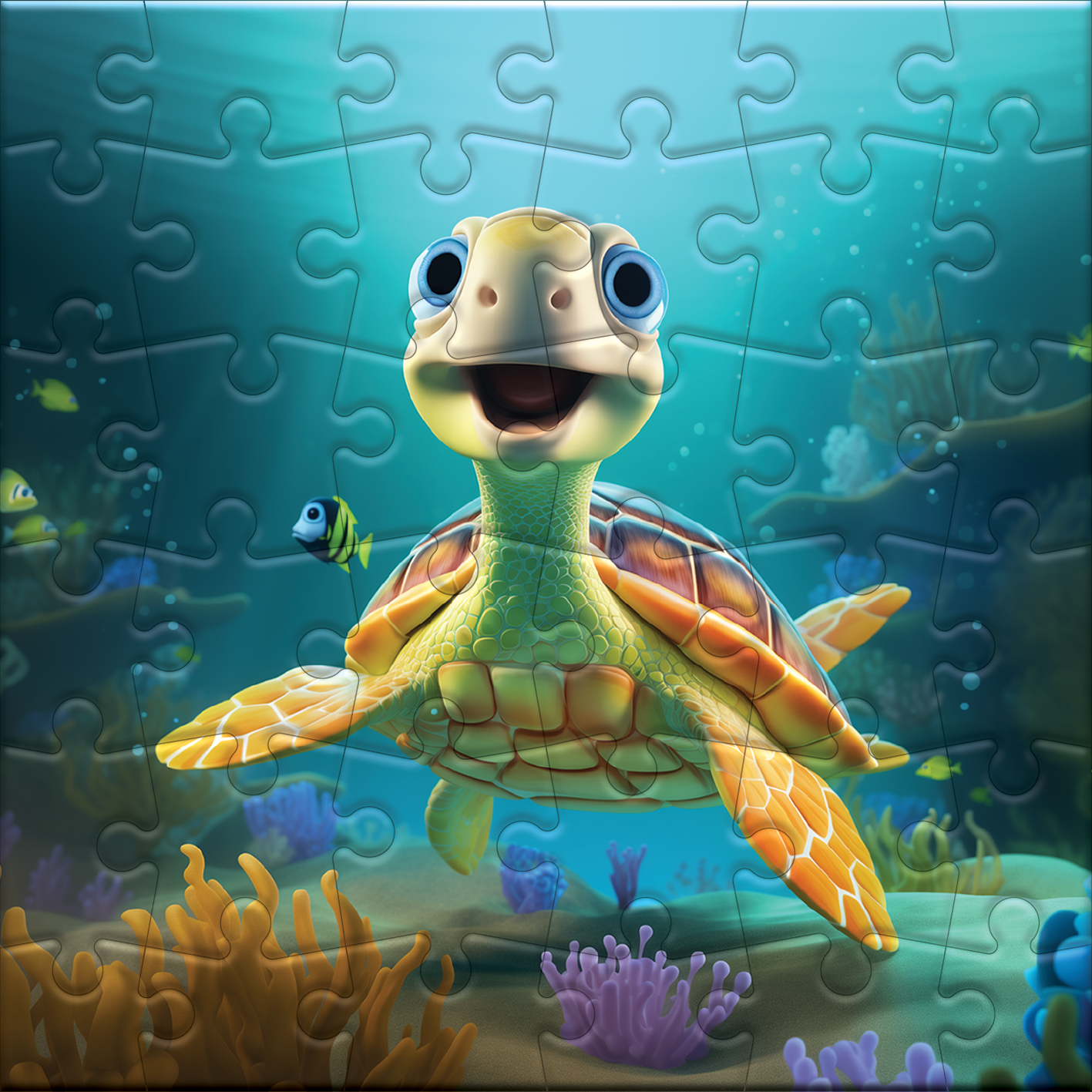 Smiley-Schildkröten-Abenteuer