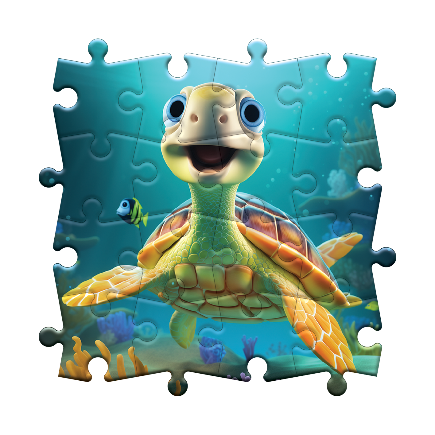 Smiley-Schildkröten-Abenteuer
