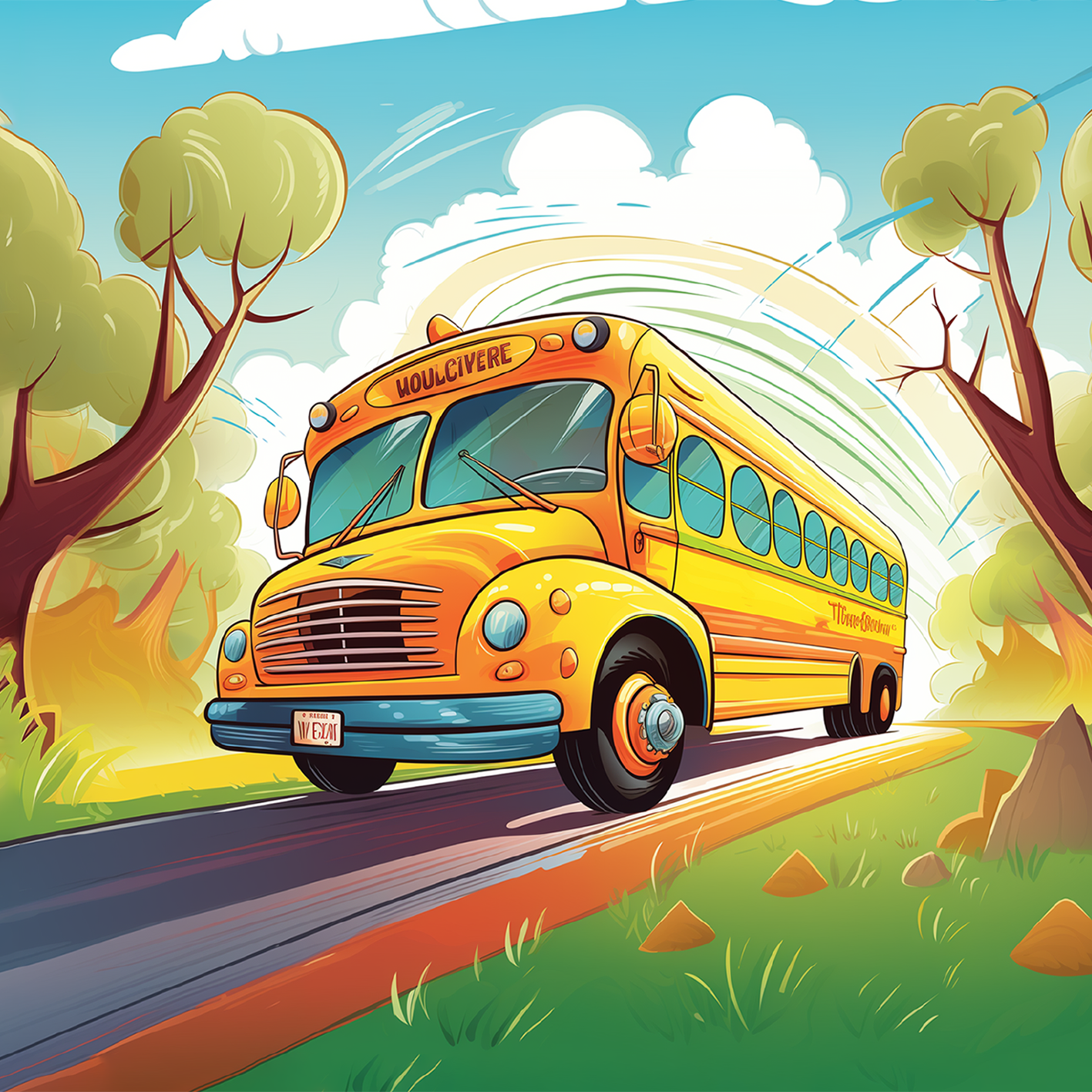 Autobus scolaire magique