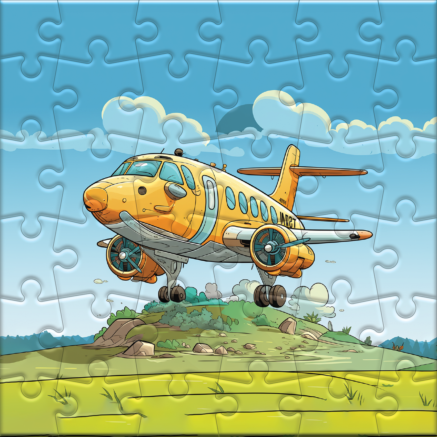 Flugreise in den Himmel