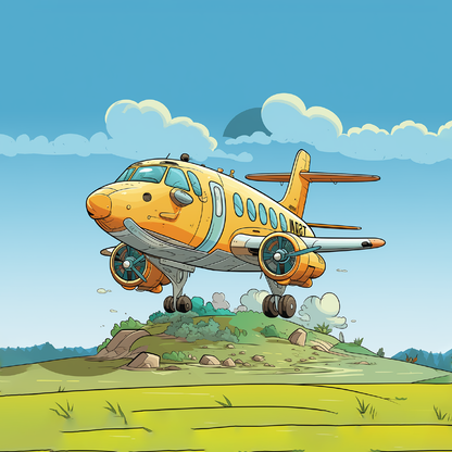 Flugreise in den Himmel