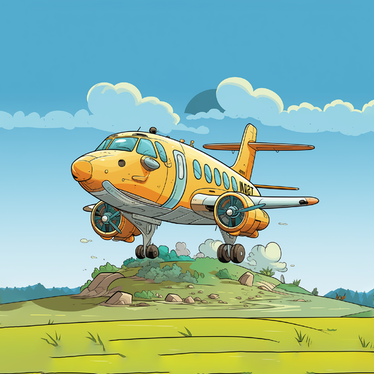 Flugreise in den Himmel