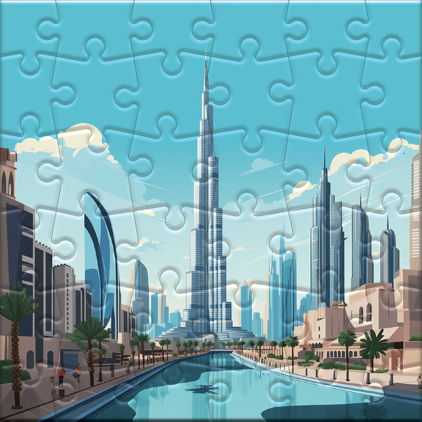 Hoch aufragendes Burj Khalifa-Abenteuer