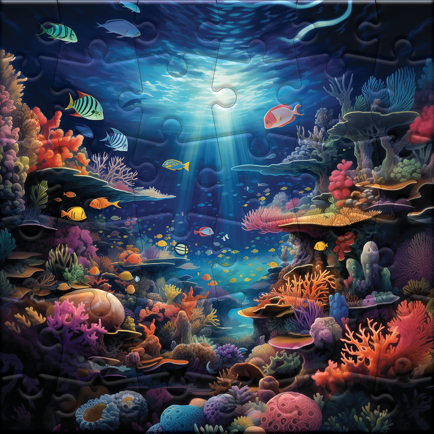 Lebendiges Korallenriff-Wunderland