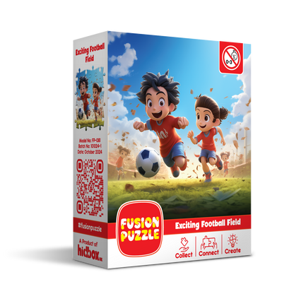 Aufregendes Fußballfeld