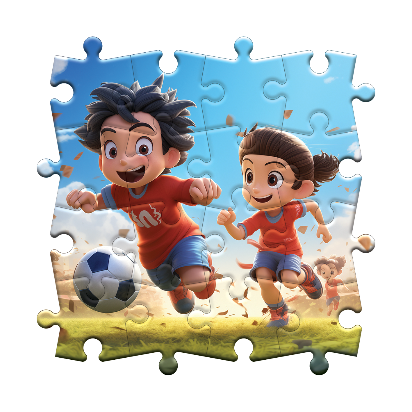 Aufregendes Fußballfeld