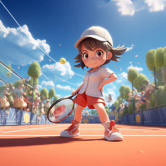 Unberührter Tennisplatz