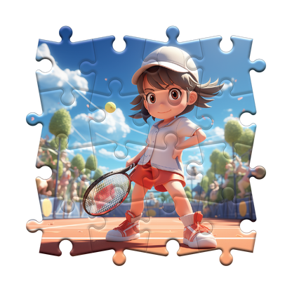 Unberührter Tennisplatz